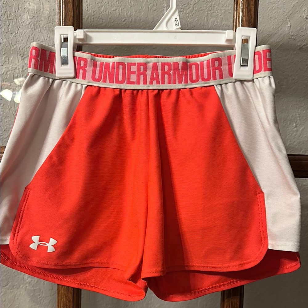 Under Armour Women's Coral/Pink Shorts